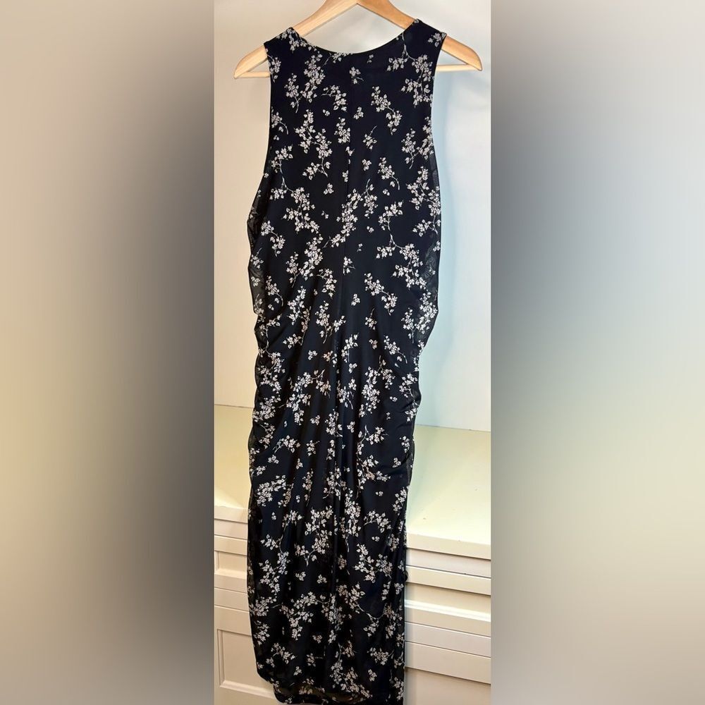 NWT 41 Hawthorn Black and White Halter Maxi Dress 1x - Picture 5 of 5